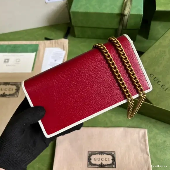 First bag ru Adidas Gucci with x chain wallet 0706